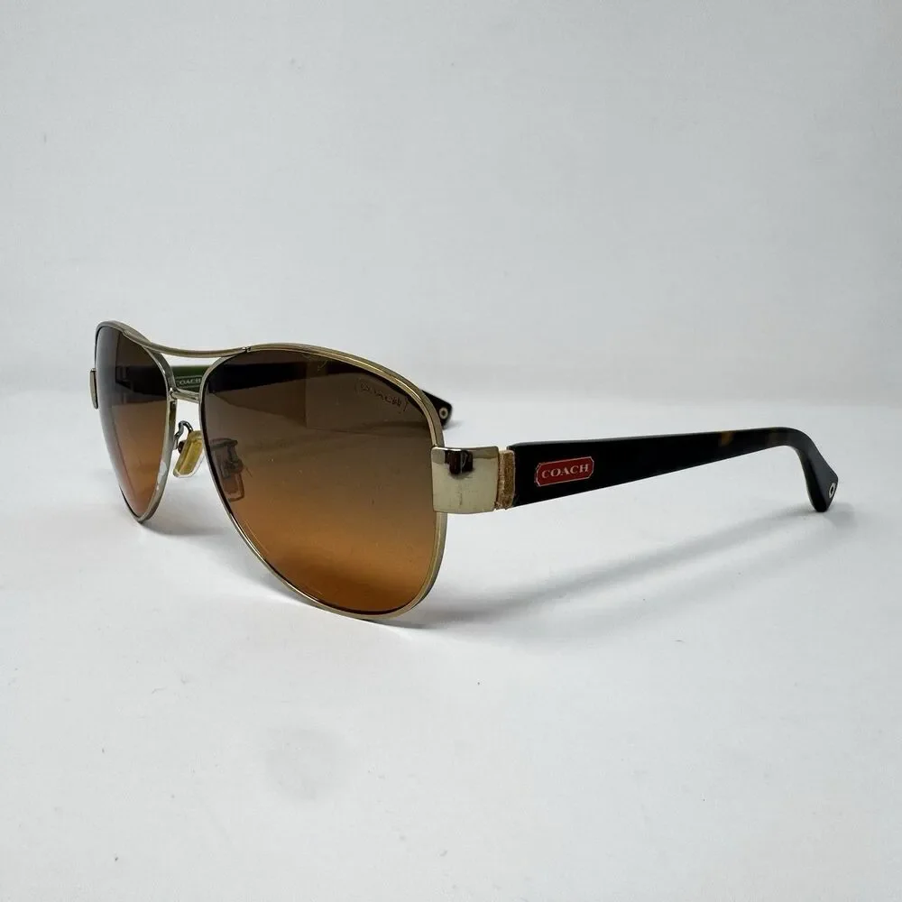 Coach Kristina HC7003 L012 90I2I95 Gold Orange Sunglasses 59-13-135